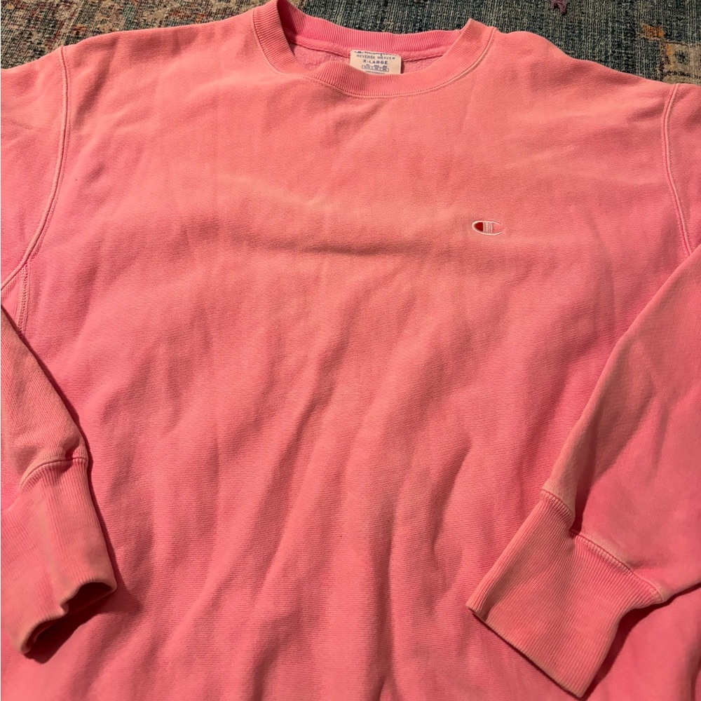 Champion reverse weave crew pink